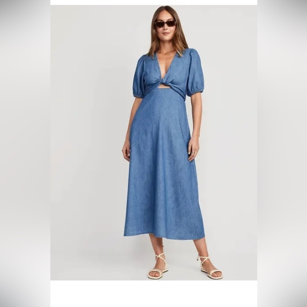Old Navy Blue Midi Dress